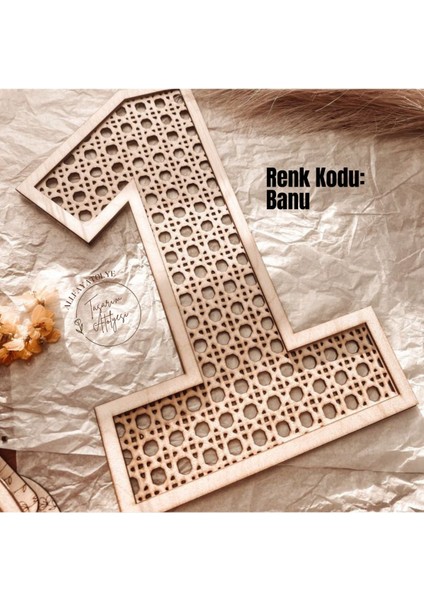 1 Yaş/kişiye Özel Yaş Ahşap Rattan Kapı Bebek Çocuk Odası Duvar Süsü Dekorasyon Doğum Günü Konsept