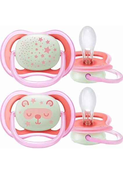 SCF376/22 Ultra Air Night Karanlıkta Parlar Gece Emziği 6-18 ay Kız fiyatları