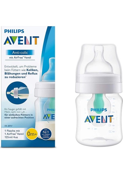 Anti-Colic Biberon 125 ml Yenidoğanlar için Kolik Azaltıcı Akış Emziği