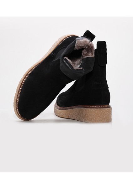 Hakiki Deri Kürklü Kadın Klasik Bot 657KZA2501 modelleri