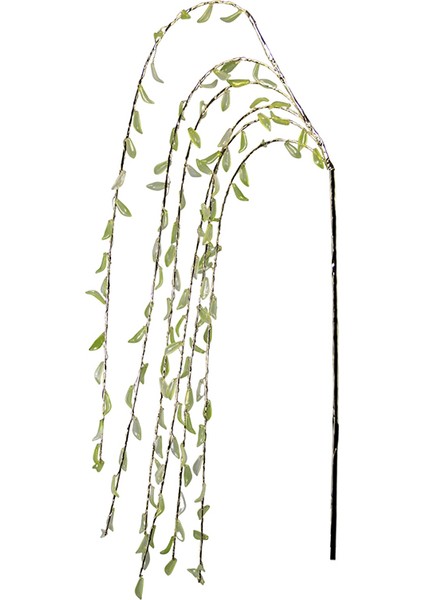 Yılbaşı Süsü Yapraklı Sarkıt Dal Yeşil 110 cm