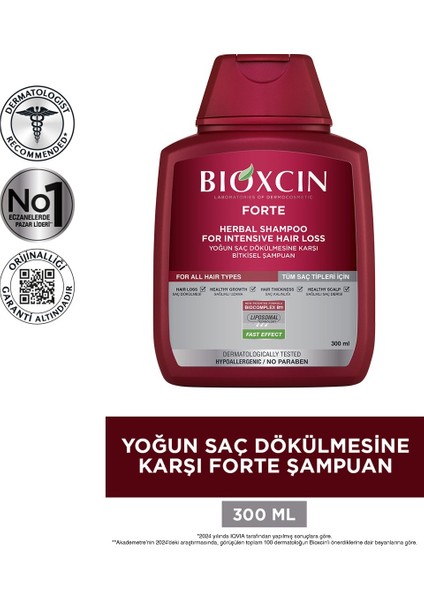Forte Şampuan 300 ml 3 Al 2 Öde+Bioxcin Keratin & Argan Onarıcı Saç Bakım Yağı 150 ml fiyatları