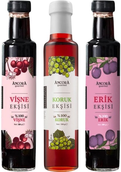 3'lü Ekşi Seti (Vişne Ekşisi - Koruk Ekşisi - Erik Ekşisi) fiyatları