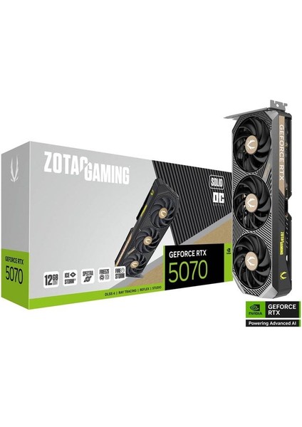 Geforce Rtx 5070 Gamıng Solıd Oc 12GB Gddr7 192BIT Dlss 4 Ekran Kartı fırsatları