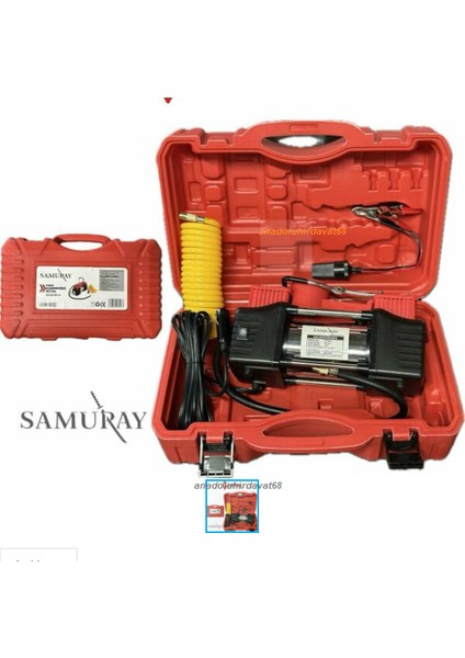 Smr-Msm 12 Volt Mini Araç Kompresörü Güçlü Çift Piston Kompresör