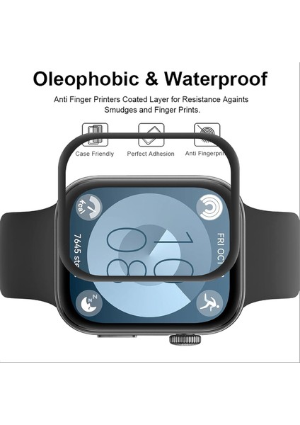 Huawei Watch Fit 4 Ekran Koruyucu Film Tam Kaplayan Kavisli Siyah Çerçeveli Ultra Ince Ppm Film Pet fırsatları