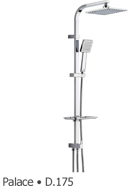 Palace 500 Tepe Duş Seti SS304 Krom D.175.5 fırsatları