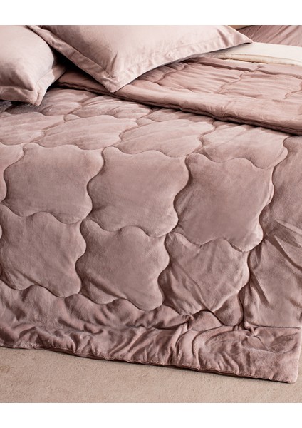Kaira Tek Kişilik Uyku Seti - Pudra