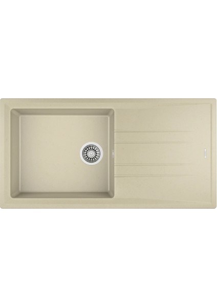 STONE 60 L-TG TOPASBEIGE Ankastre Granit Eviye Bej 100 cm 115330011