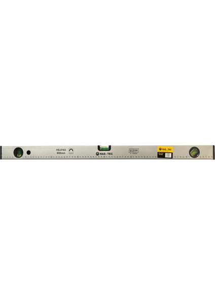 Mıknatıslı Su Terazisi 800 mm | Alüminyum Gövde 3 Ölçüm Penceresi | HS-0163