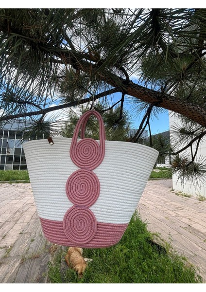 Vanillia Büyük El Yapımı Jüt Plaj Çantası modelleri