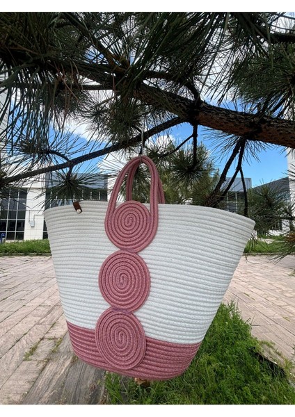 Vanillia Büyük El Yapımı Jüt Plaj Çantası indirimleri