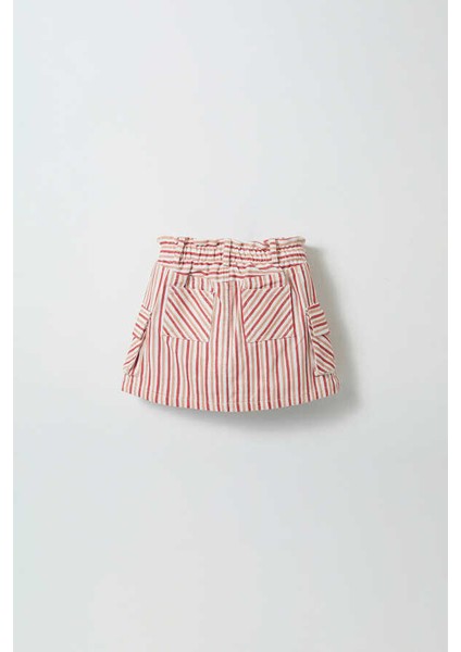 Kırmızı Çizgili Mini Etek indirimleri