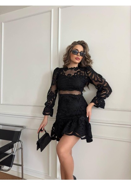 Pole Mini Elbise 1001 - Siyah fiyatları