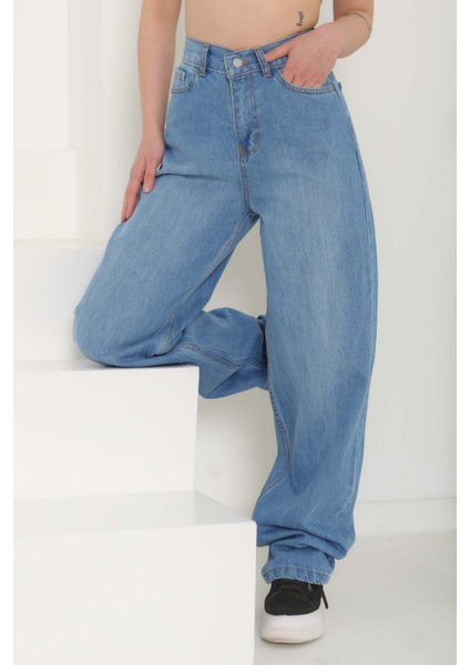 Açık Mavisi Kadın Straight Jean -27097 fiyatları