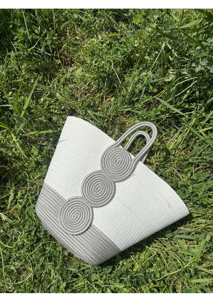 Vanillia Büyük El Yapımı Jüt Plaj Çantası modelleri