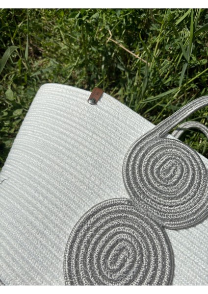 Vanillia Büyük El Yapımı Jüt Plaj Çantası indirimleri