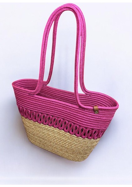 Hasır Jüt Kadın Omuz Çantası, %100 El Yapımı, Pamuk, Vegan, Jüt Hasır Plaj Çantası modelleri