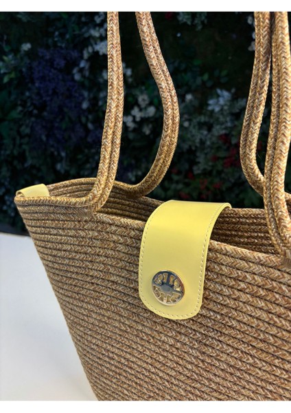 Sardinia Kapaklı Handmade Hasır Tote Plaj ve Günlük Çanta Yazın Modası fiyatları