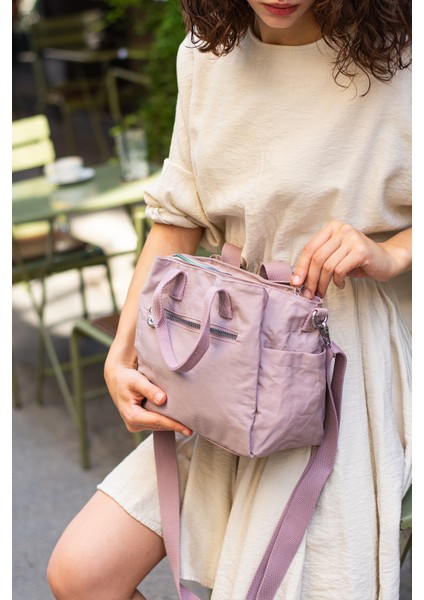 Kadın Suya Dayanıklı 5 Bölmeli Saten Kumaş El ve Omuz Çantası indirimleri