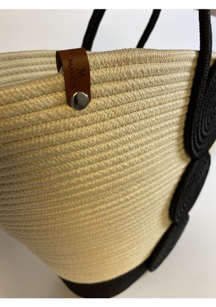 Vanillia Büyük El Yapımı Jüt Plaj Çantası modelleri