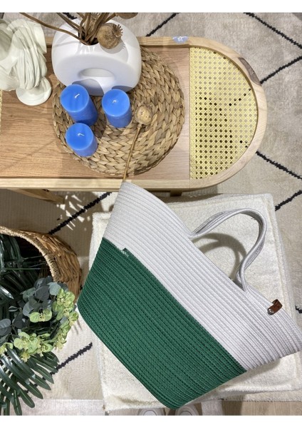 Jüt Hasır Görünümlü Plaj Çantası Jüt Kol Çantası Vegan Çanta modelleri