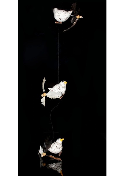 Ahşap Hayvan Figürlü Rüzgar Çanı Model 1