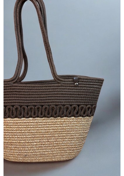 Hasır Jüt Kadın Omuz Çantası, %100 El Yapımı, Pamuk, Vegan, Jüt Hasır Plaj Çantası modelleri