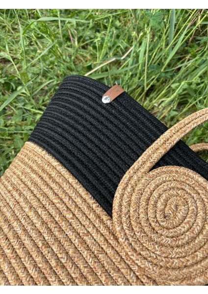 Mini Vanilli El Yapımı Hasır Görünümlü Jüt Plaj Çantası fiyatları