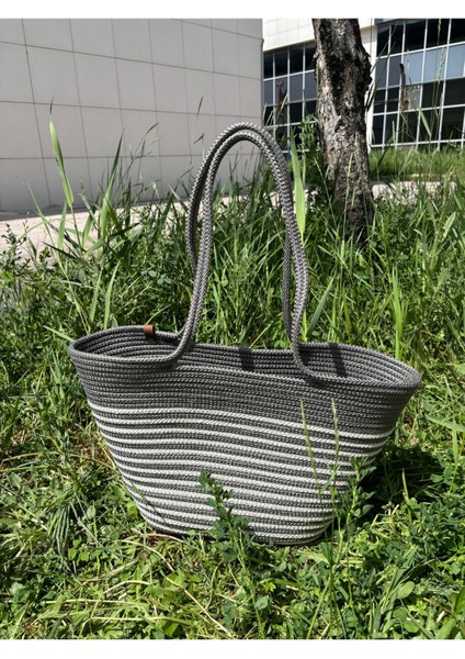 Summer Hasır Görünümlü Plaj Çantası modelleri
