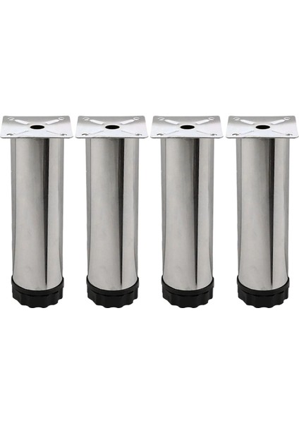 Ayarlanabilir Mobilya Kanepe Baza Koltuk Metal Destek Yükseltici Ayağı Krom Ayak Baza Ayak 4 Adet