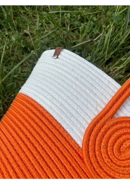 Mini Vanilli El Yapımı Hasır Görünümlü Jüt Plaj Çantası fiyatları