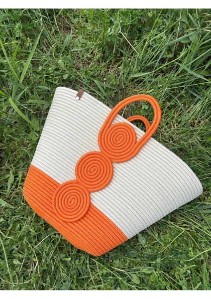 Vanillia Büyük El Yapımı Jüt Plaj Çantası fırsatları