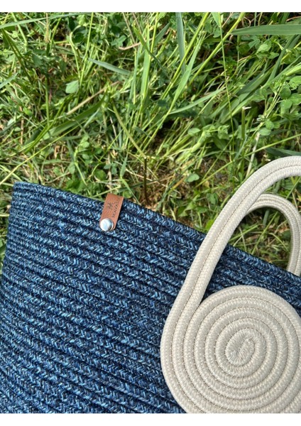 Mini Vanilli El Yapımı Hasır Görünümlü Jüt Plaj Çantası fiyatları