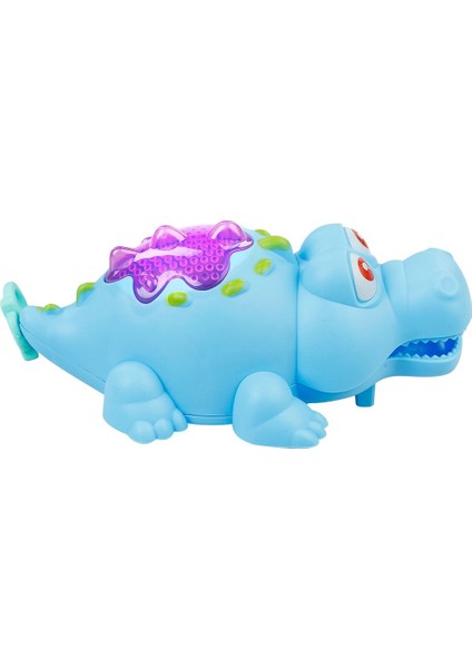 Kurmalı Işıklı Neşeli Timsah - Mavi