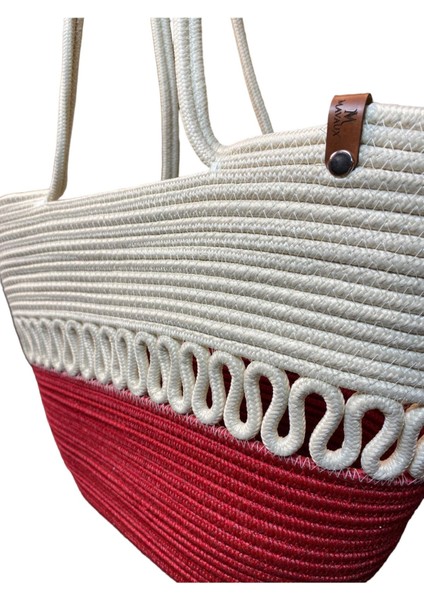 Hasır Jüt Kadın Omuz Çantası, %100 El Yapımı, Pamuk, Vegan, Jüt Hasır Plaj Çantası fiyatları