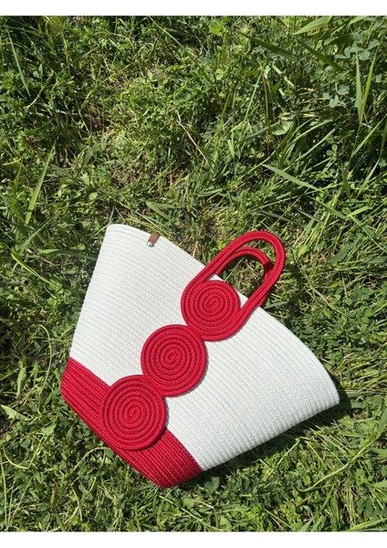 Vanillia Büyük El Yapımı Jüt Plaj Çantası fırsatları