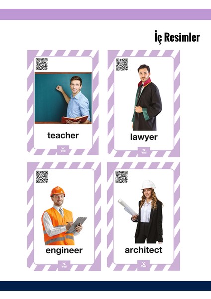 İngilizce Kelime Kartları 1. Sınıf Eğlenceli Öğrenme Seti 96 Adet indirimleri