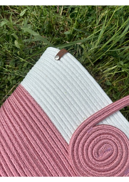 Mini Vanilli El Yapımı Hasır Görünümlü Jüt Plaj Çantası fiyatları
