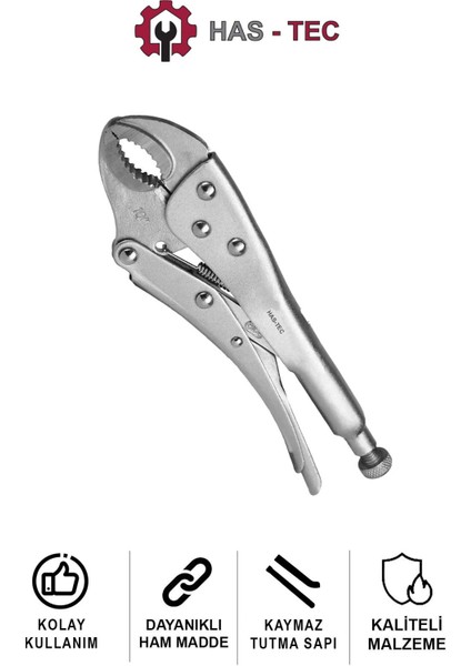 Ayarlı Pense 10 Inç | Gri Renk, Çok Yönlü Kavrama, Dayanıklı Çelik Gövde