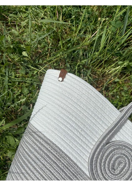 Mini Vanilli El Yapımı Hasır Görünümlü Jüt Plaj Çantası fırsatları