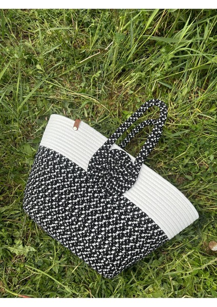 Mini Vanilli El Yapımı Hasır Görünümlü Jüt Plaj Çantası fiyatları