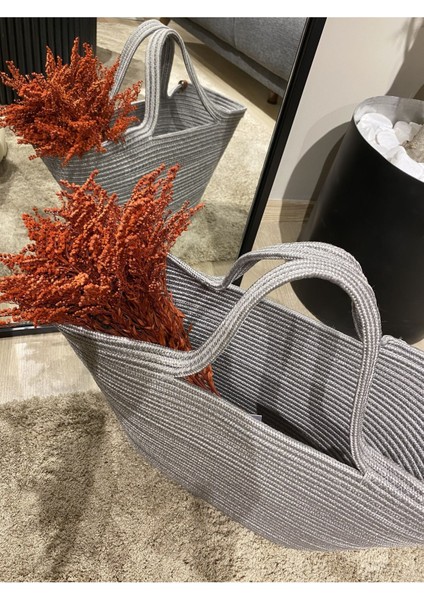 Jüt Hasır Görünümlü Plaj Çantası Jüt Kol Çantası Vegan Çanta modelleri