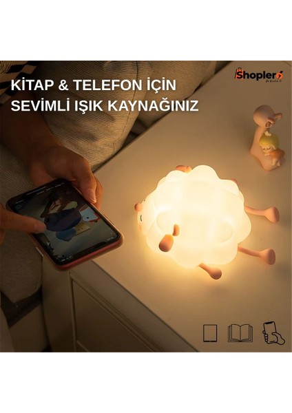 Silikon Koyun Gece Lambası