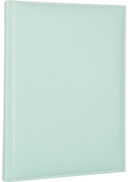 2026 YENİ YIL Tarihli Günlük Çizgili Ajanda Diplomat Deri Kapak 17*24 cm. Su Yeşili