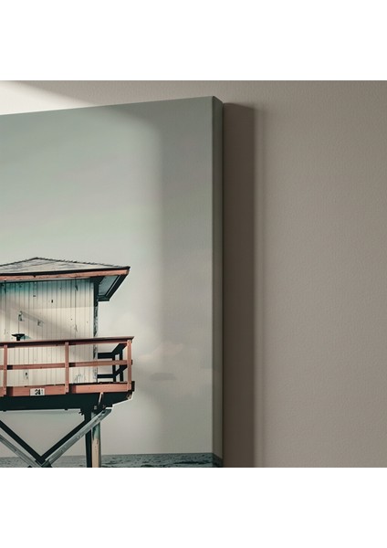 Kıyı Kulübesi Soyut Sanat Tablosu indirimleri