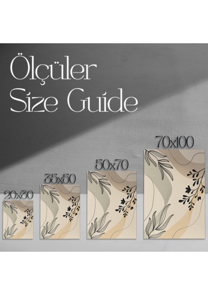 Soyut Bitkisel Desenler Tablosu modelleri