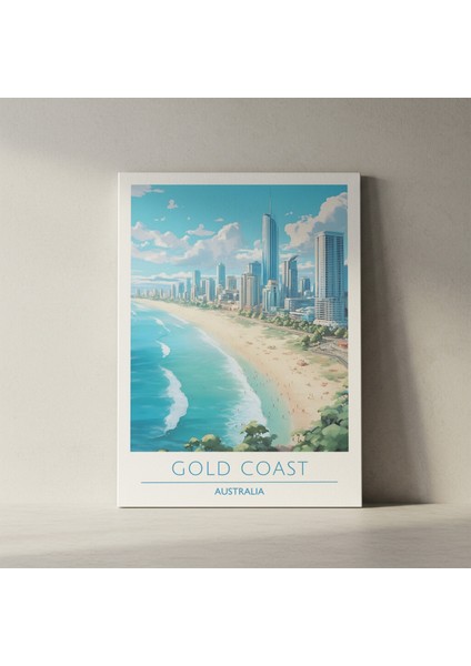 Gold Coast Şehri Manzarası Tablosu fiyatları