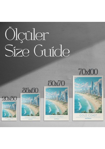Gold Coast Şehri Manzarası Tablosu modelleri