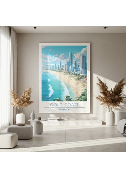 Gold Coast Şehri Manzarası Tablosu fırsatları